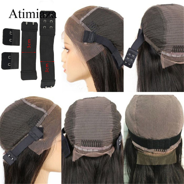 Hair Adjustable Elastic Band with Hooks for Wigs/Lace Closure/Lace Frontal  Sewing Band Wig Accessories